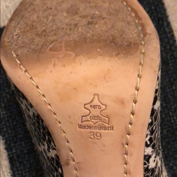 Alice + Olivia Dina Heel Snakeskin black white - Picture 12 of 13